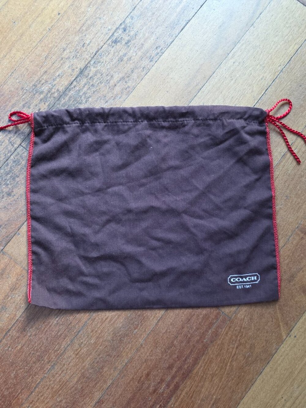 COACH Brown Dust Bag 13.5 x 10.5